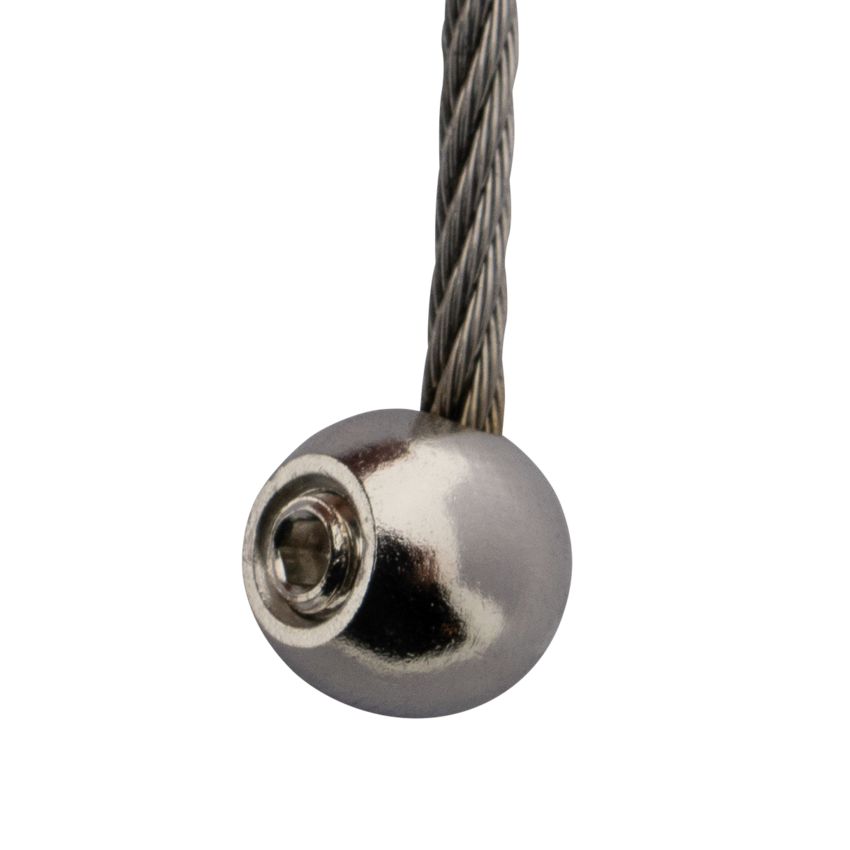 stainless Endstops Ball-shaped for   2 and 3mm Wire Rope