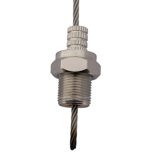 Technx stahlseil regalset mit Befestigungsschraube Stahlseil bis 2.5mm