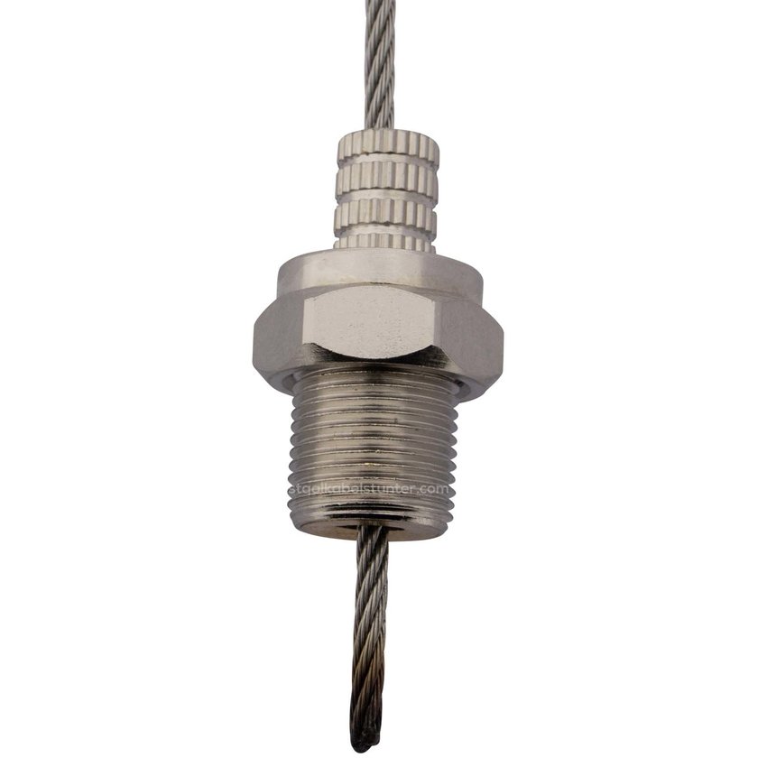 Steel cable sliding system for shelves 2.5 mm