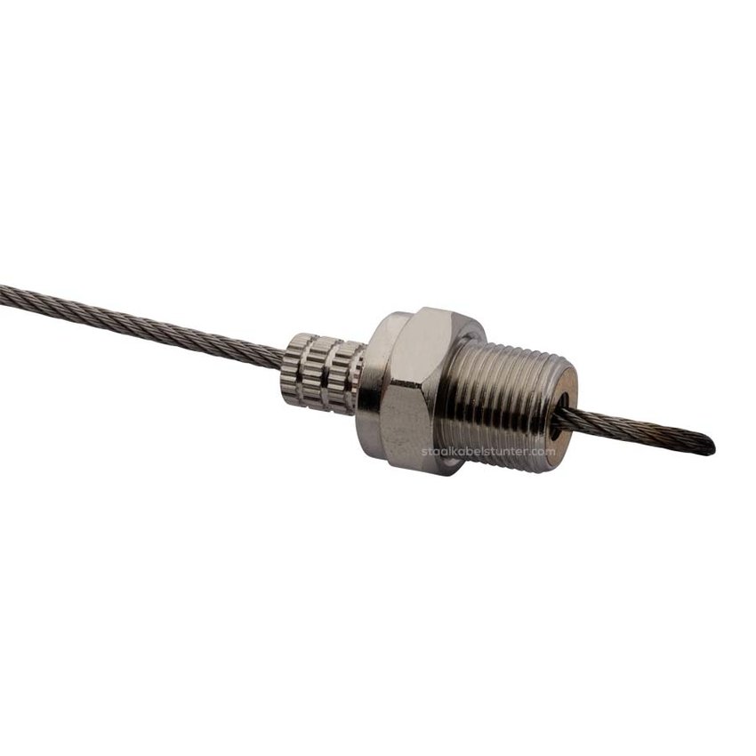 Steel cable sliding system for shelves 2.5 mm