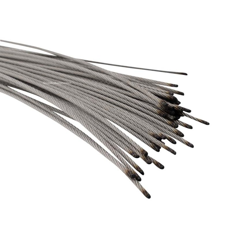 Stainless Steel Wire Rope  with Thermally Welded Ends – Anti-Fraying, AISI 304