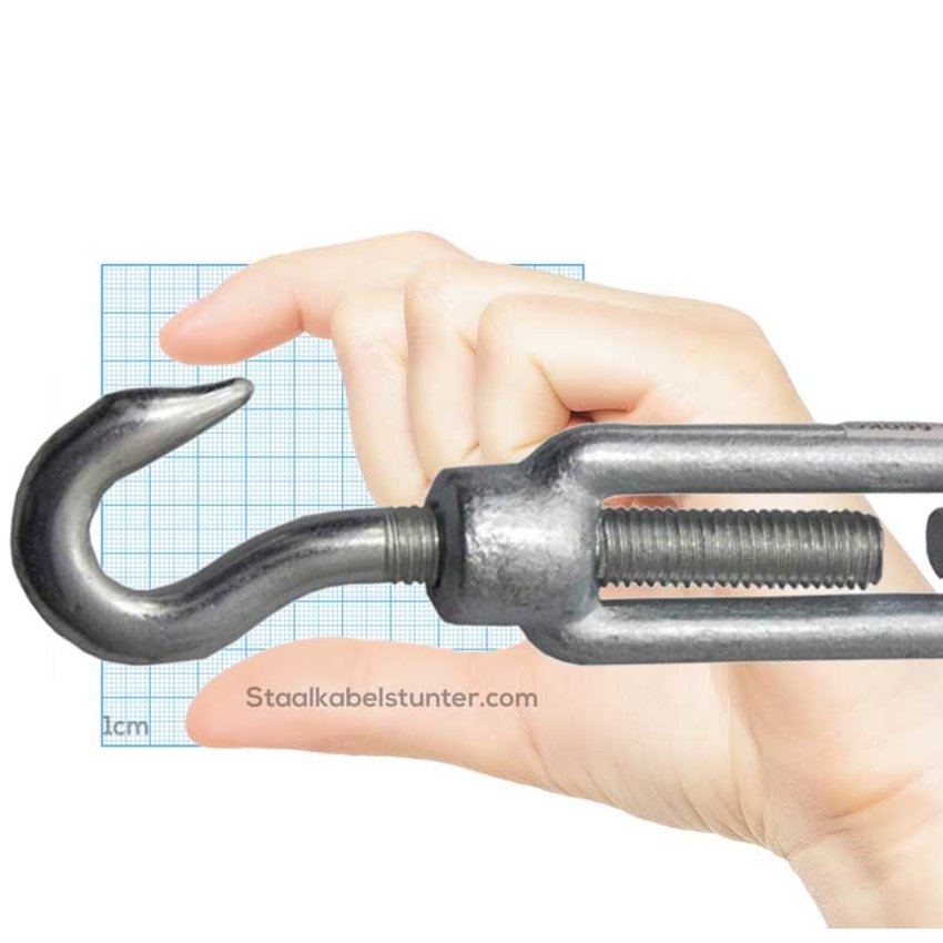 Turnbuckle hook and eye M20 - Easy Wire Rope tighten