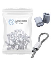 Wire rope clips 2,5mm 8-form  50 pieces