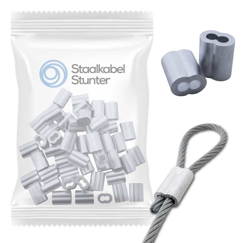 Wire rope clips 5mm 8-form  50 pieces