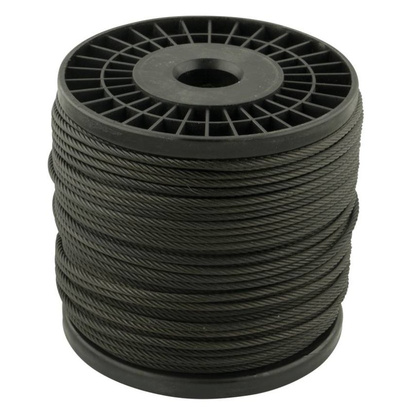 Wire Rope 5 mm 100 meter on coil black