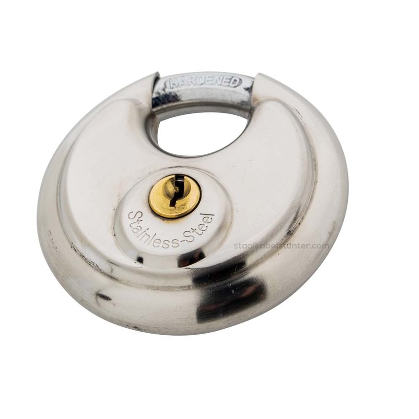 Disc lock  70mm keyalike stainless