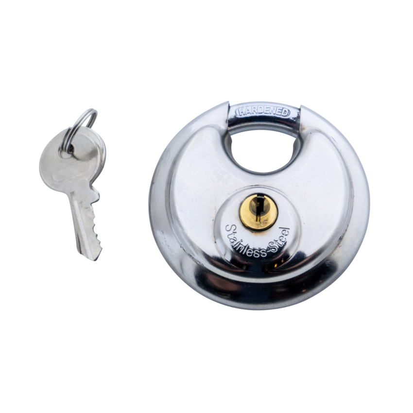 Disc lock  70mm keyalike stainless
