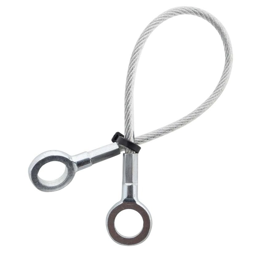 Sicherheitskabel  20cm met Öse zwart