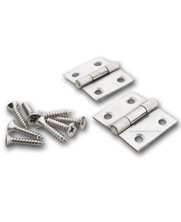 Stainless hinges 26x27mm  2 pieces