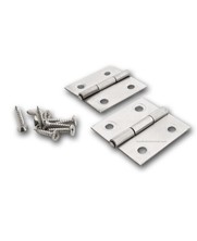 stainless hinges 38x36mm  2 pieces