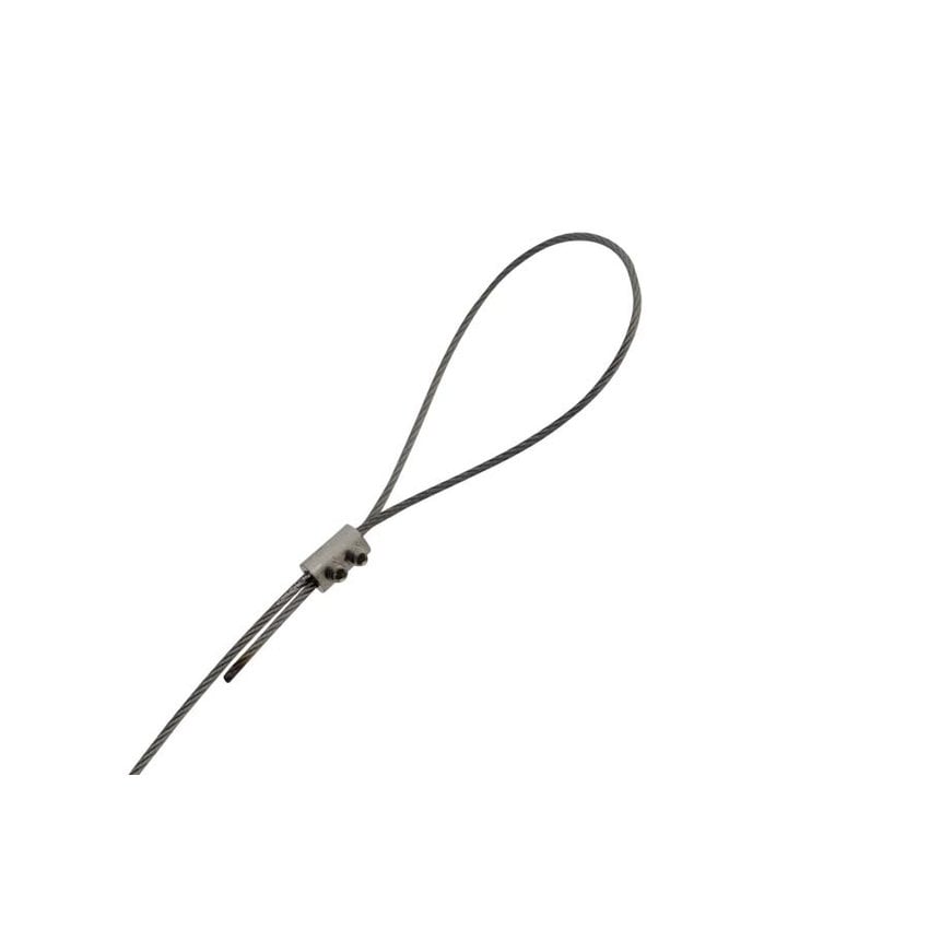 Draadstop 1 en 1.5mm  messing verchroomd met dubbele inbusbout