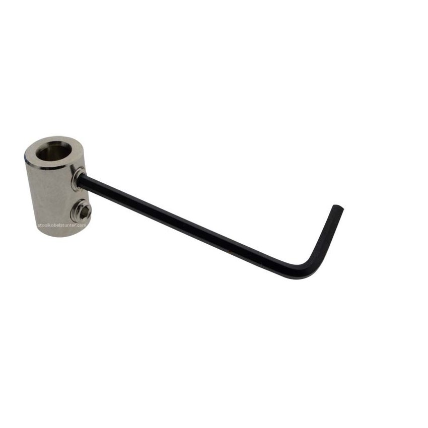 Wirestop 1 and 1.5mm  brass chrome plated with Double Allen bolt