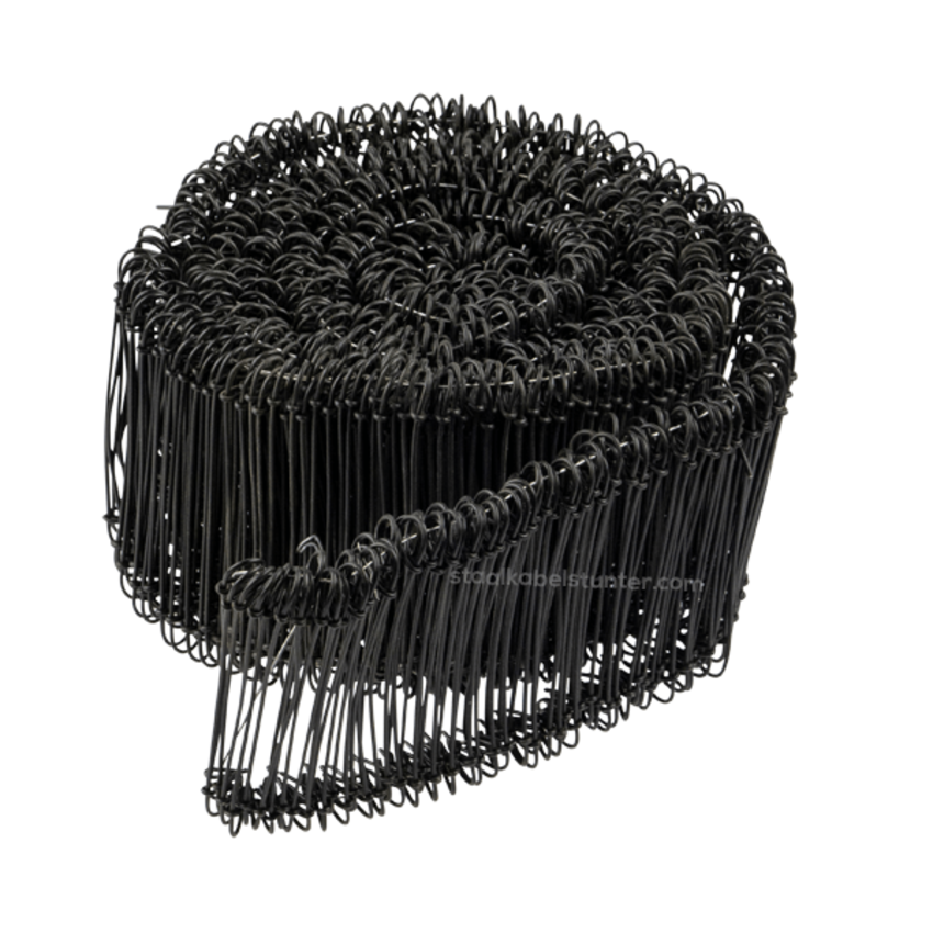 Tie-wire - Twisting wires black PVC 1,4x200mm - 1000 pieces