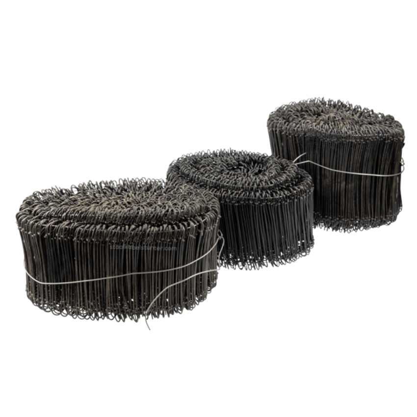 Tie-wire - Twisting wires black PVC 1,4x200mm - 1000 pieces
