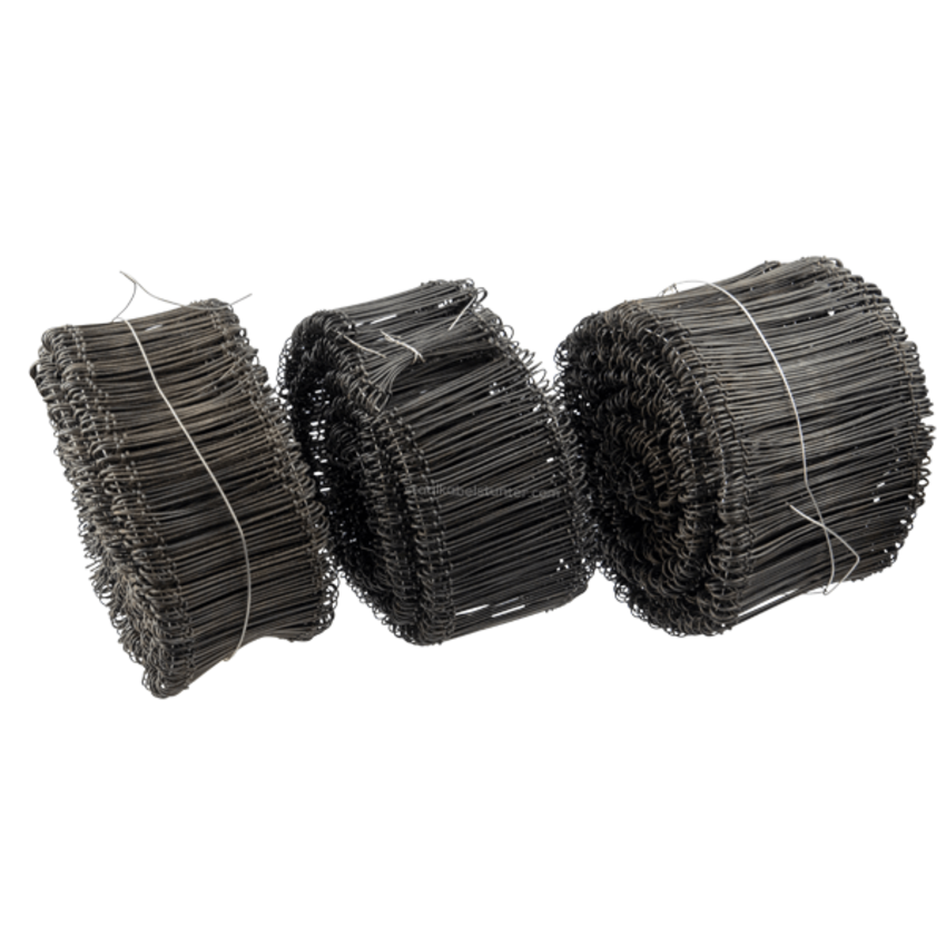 Tie-wire - Twisting wires black PVC 1,4x200mm - 1000 pieces