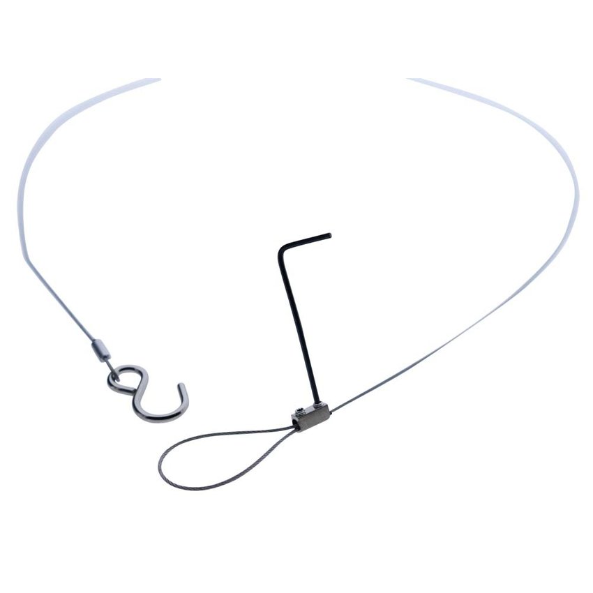 Suspension kit for acrylic and plastic panels