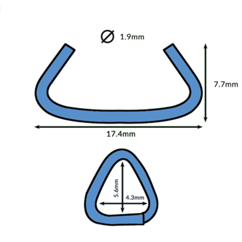 600 Hog rings - Galvanised - Fence hog rings