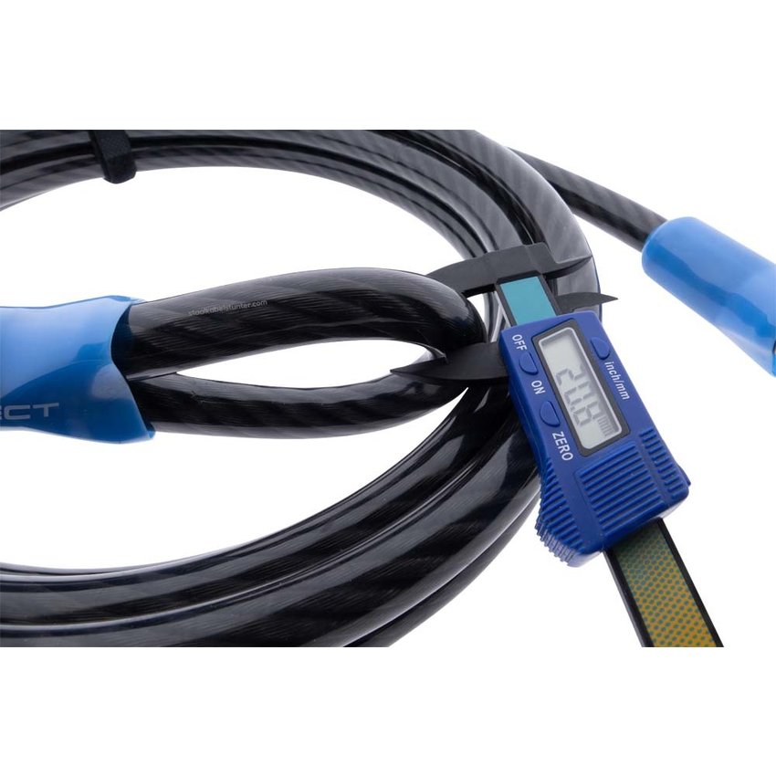 Cable lock Art & VBV tested 2.5 meters long - with clamp Cobalt