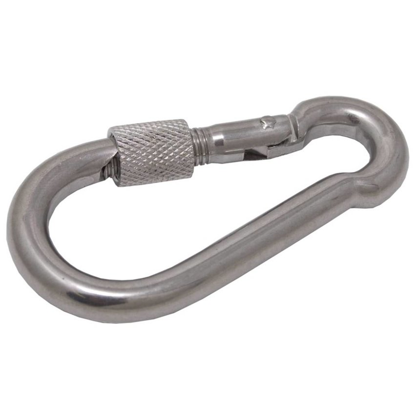 Snap Hook Stainless with screw 8x80mm