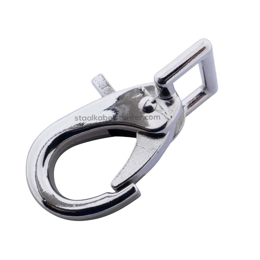 Cliphook with rechtCornerige clip nickel-plated 22mm