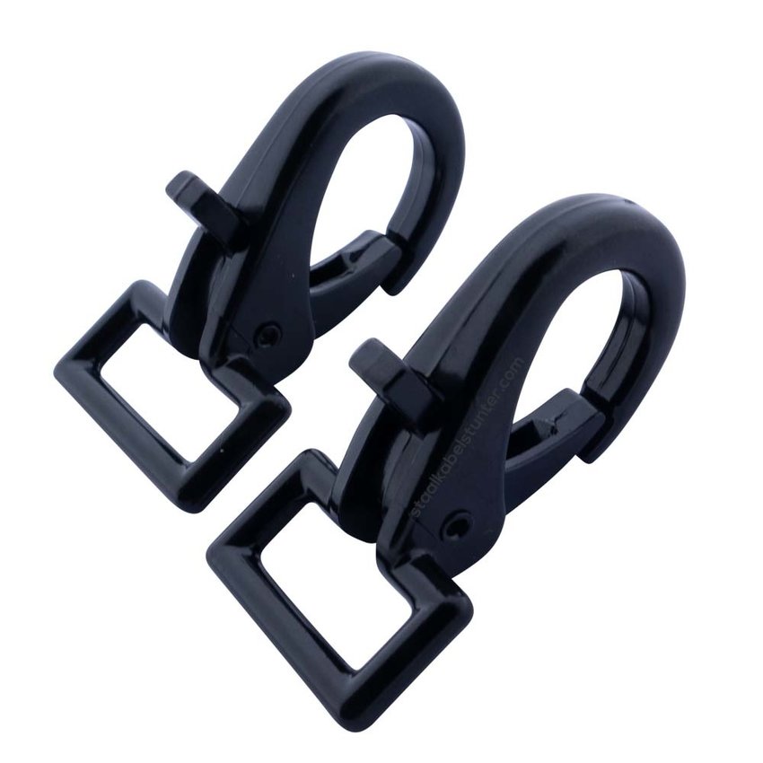 Cliphook with rechtCornerige clip 22 and 25mm black