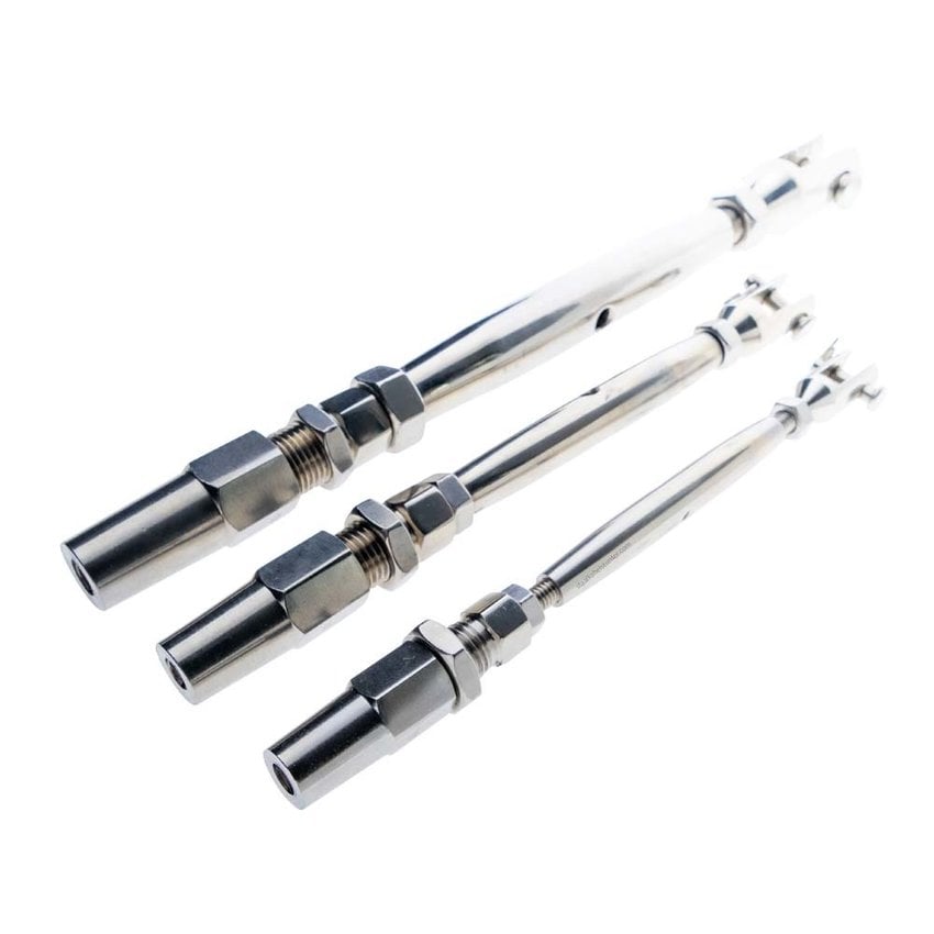 Gaffel terminals Edelstahl - 4mm M6  WANTSPANNER