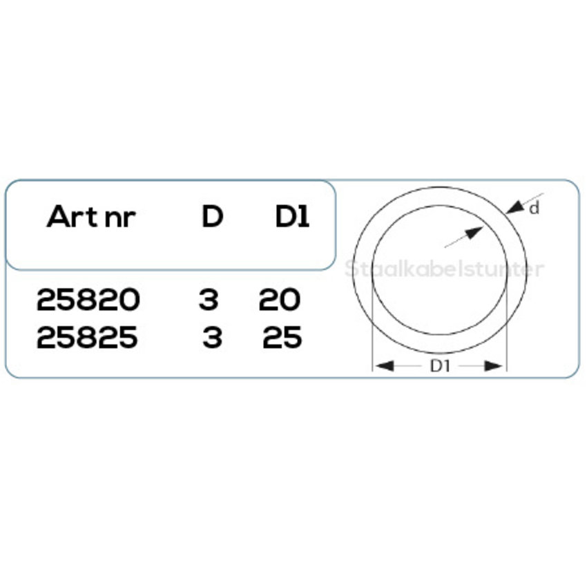 black galvanised rings 20mm