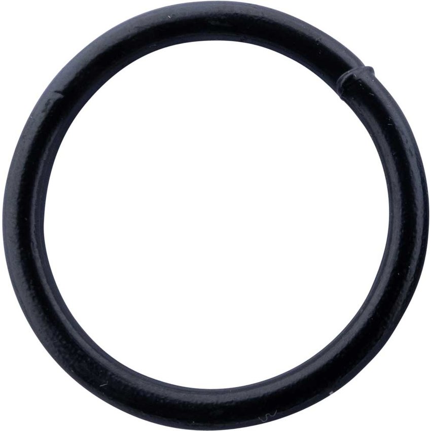 black galvanised rings 25mm