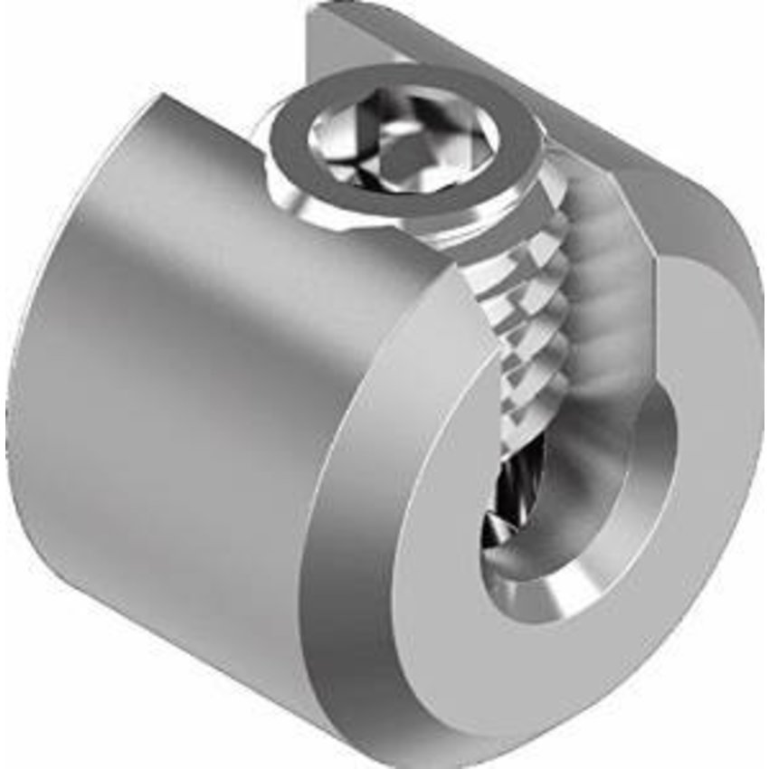 RVS316 Staalkabel Klemstopper 2mm met Inbus Klemsysteem voor Staalkabel