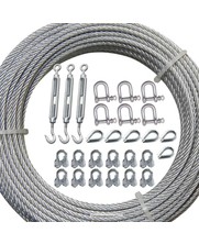Universal guy wire kit 3mm Stainless Galvanised