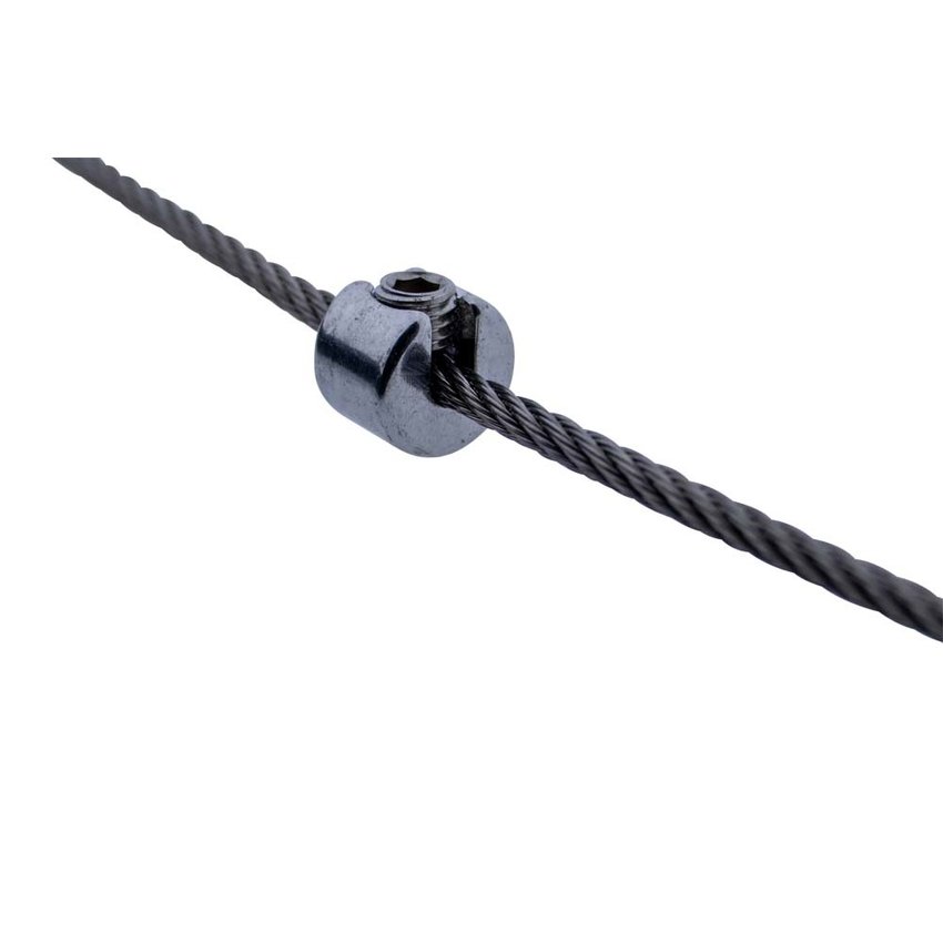 Stainless Steel 316 Wire Rope Clamp Stopper 3mm with Allen Screw Clamping System