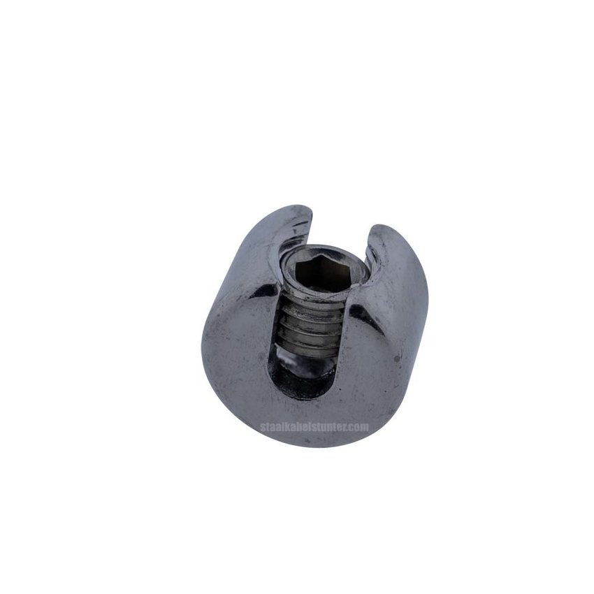 Stainless Steel 316 Wire Rope Clamp Stopper 5mm for Heavy Cable Constructions and Outdoor Projects