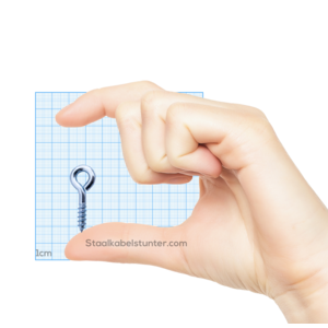 Galvanised screw-eye 4 x 25