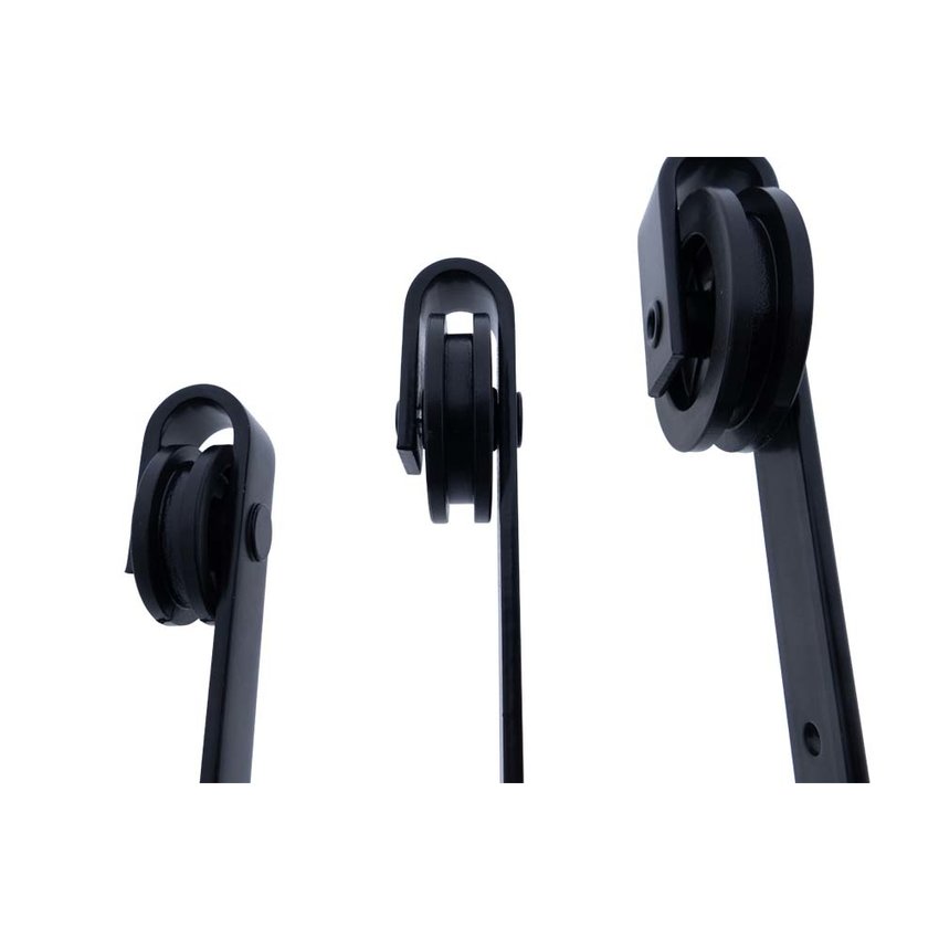 Sliding Door Hanging Roll Black 60mm