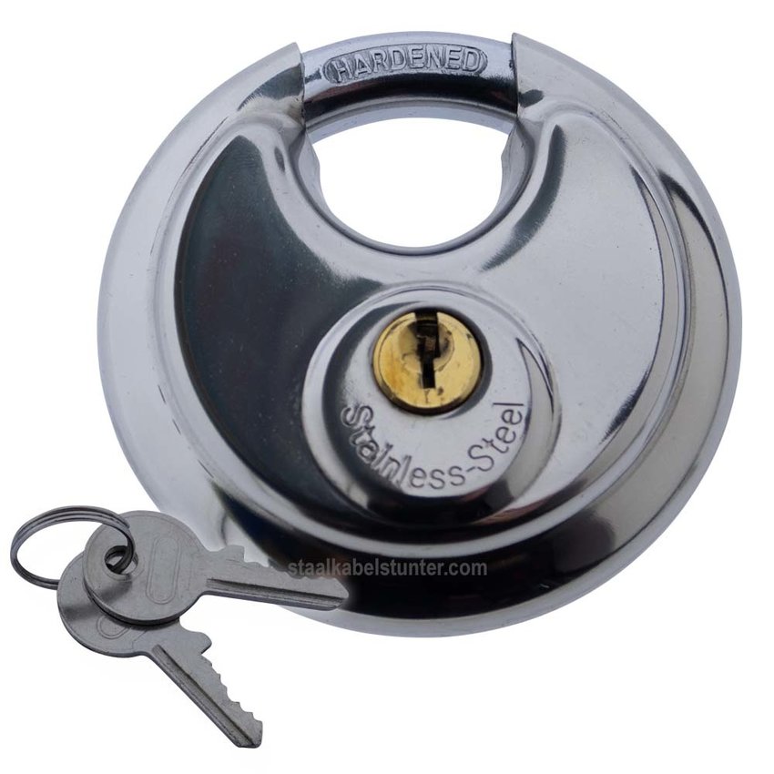 Disc lock  70mm keyalike stainless