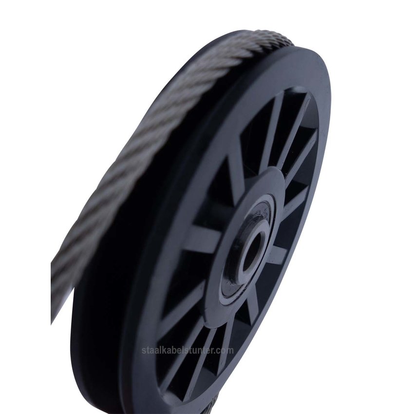 Plastic sheave with bus 97mm