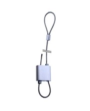 Steel cable suspension kit 21 with automatic wire clamp for quick adjustment.