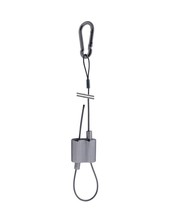 Steel cable suspension kit 23 with automatic wire clamp for quick adjustment.