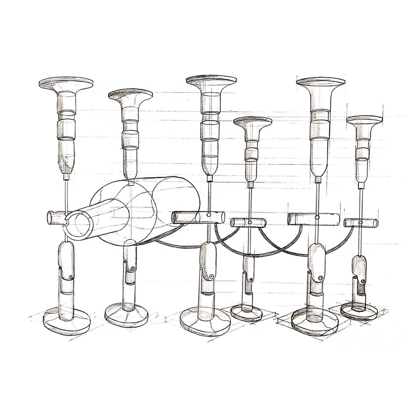 Steel wire rope Wine Storage System Black