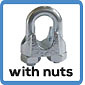 wireropeclips with nuts