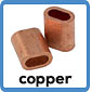 Wirerope ferrule copper