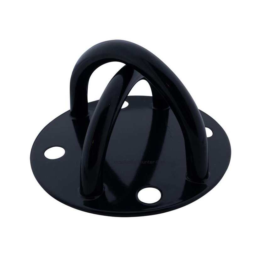 Muur / Plafondbeugel zwart | Ophangbeugel / Trainer ophanghaak Oogplaat