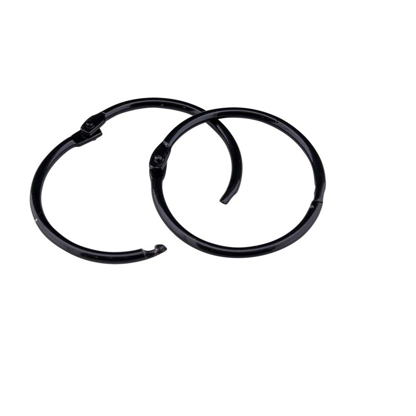 Scharnierringen 45mm zwart- 20 stuks