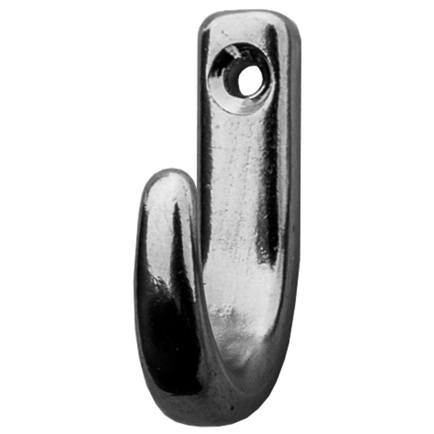 Stainless Coat hooks  25x30mm  A4 quality -  one hole Frieda