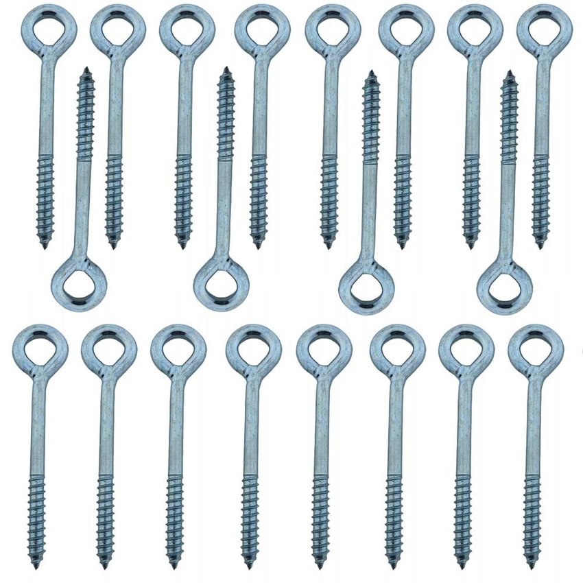 Screw-eyes woodthread 8x130 - 20 pieces