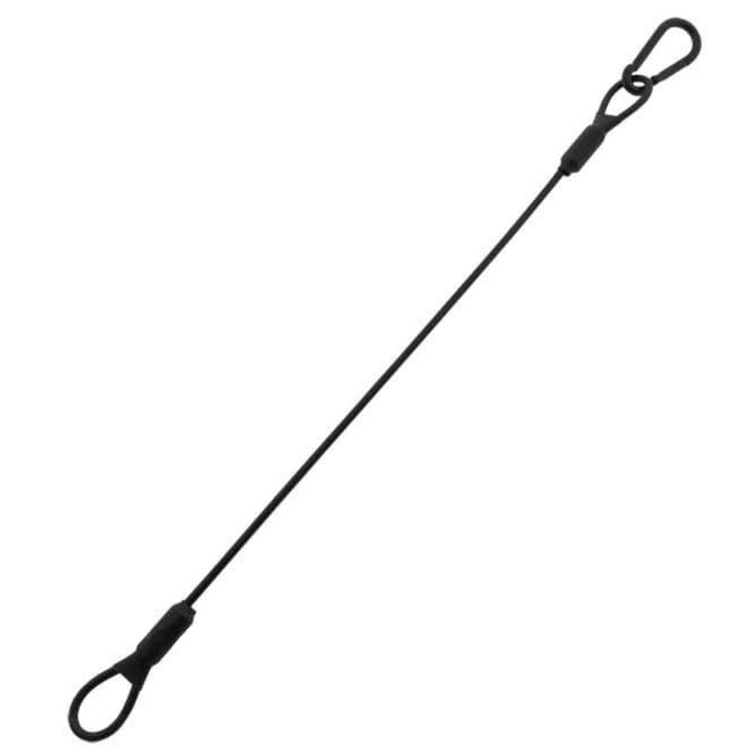 Stahlseil mit Schlaufe schwarz 30cm