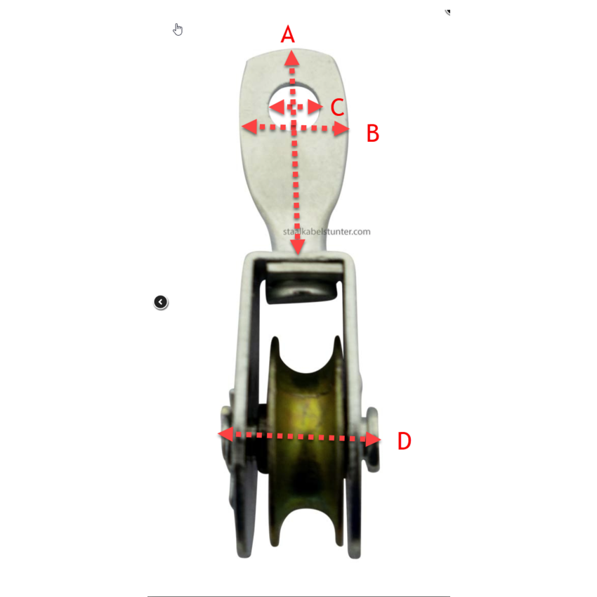 Blockseilrolle mit schwenken