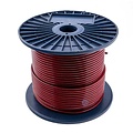 Drahtseile 3/5 mm PVC-ummantelt 100 meter Rot Transparant