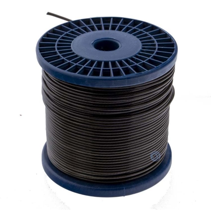 Wire Ropes 1.5/2.5 mm PVC 100 meter Black Smoke