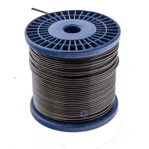 Wire Rope 1.5/2.5 mm PVC 100 m Black Smoke